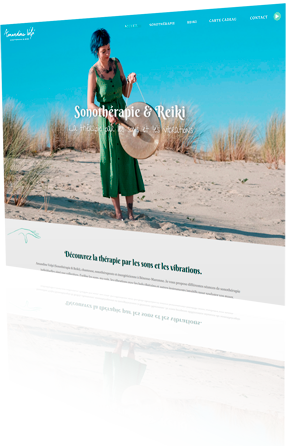 amandine volpi webpage mock up