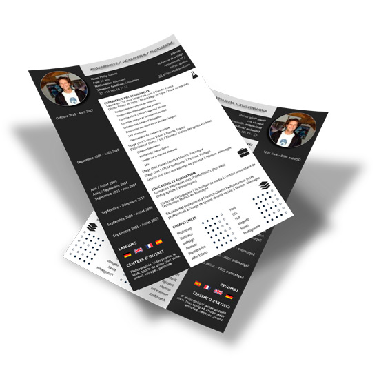 curriculum vitae mock up