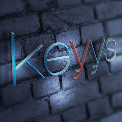 keyys logo mock up vignette