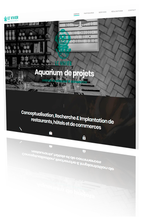 le vivier page web mock up