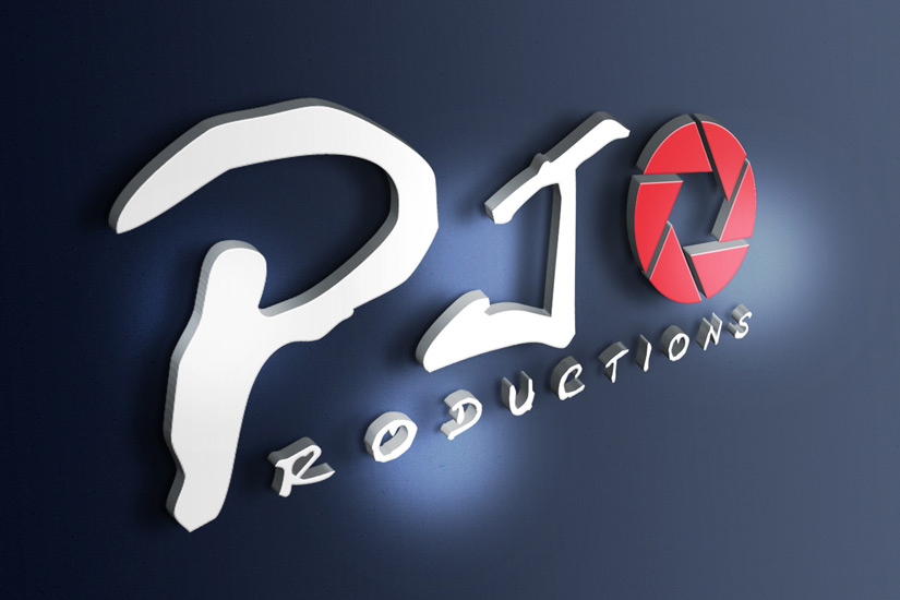 pj productions logo mock up