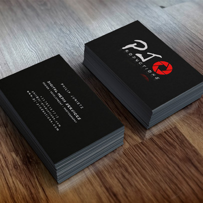 pj productions business card mock up thumbnail