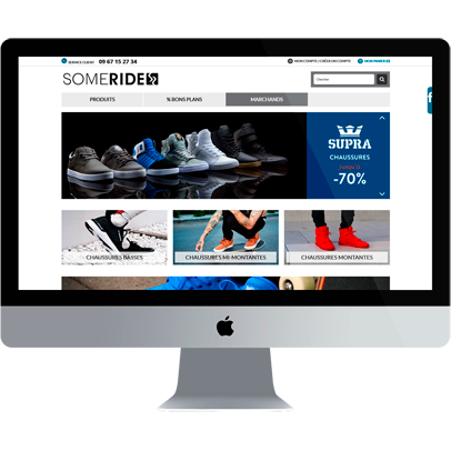 someride ecommerce magento développement cms