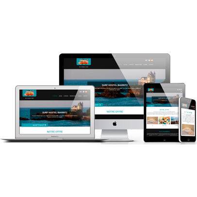 surf hostel biarritz ecommerce wordpress woocommerce développement cms